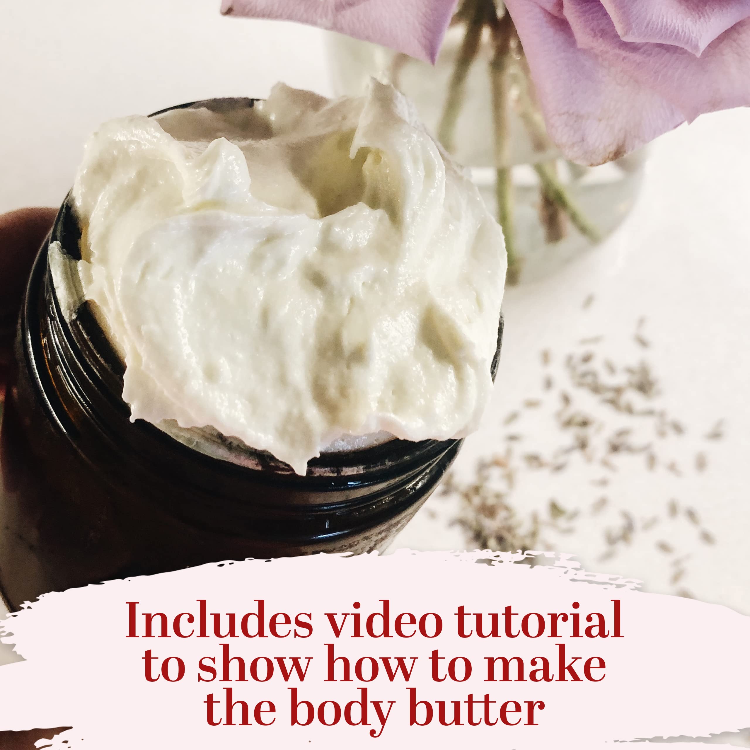 Better Shea Butter two empty jars with lids organize your DIY projects neatly