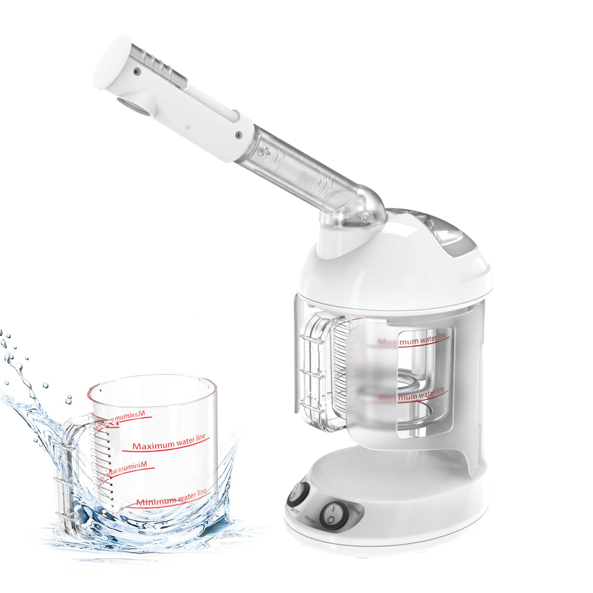 Betterme portable facial steamer with removable water cup for hygienic sessions.