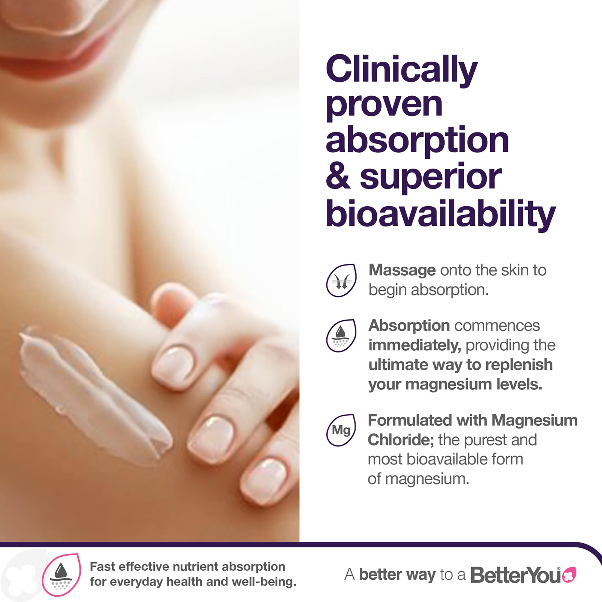Recycled packaging badge on BetterYou product demonstrates planet-friendly care.