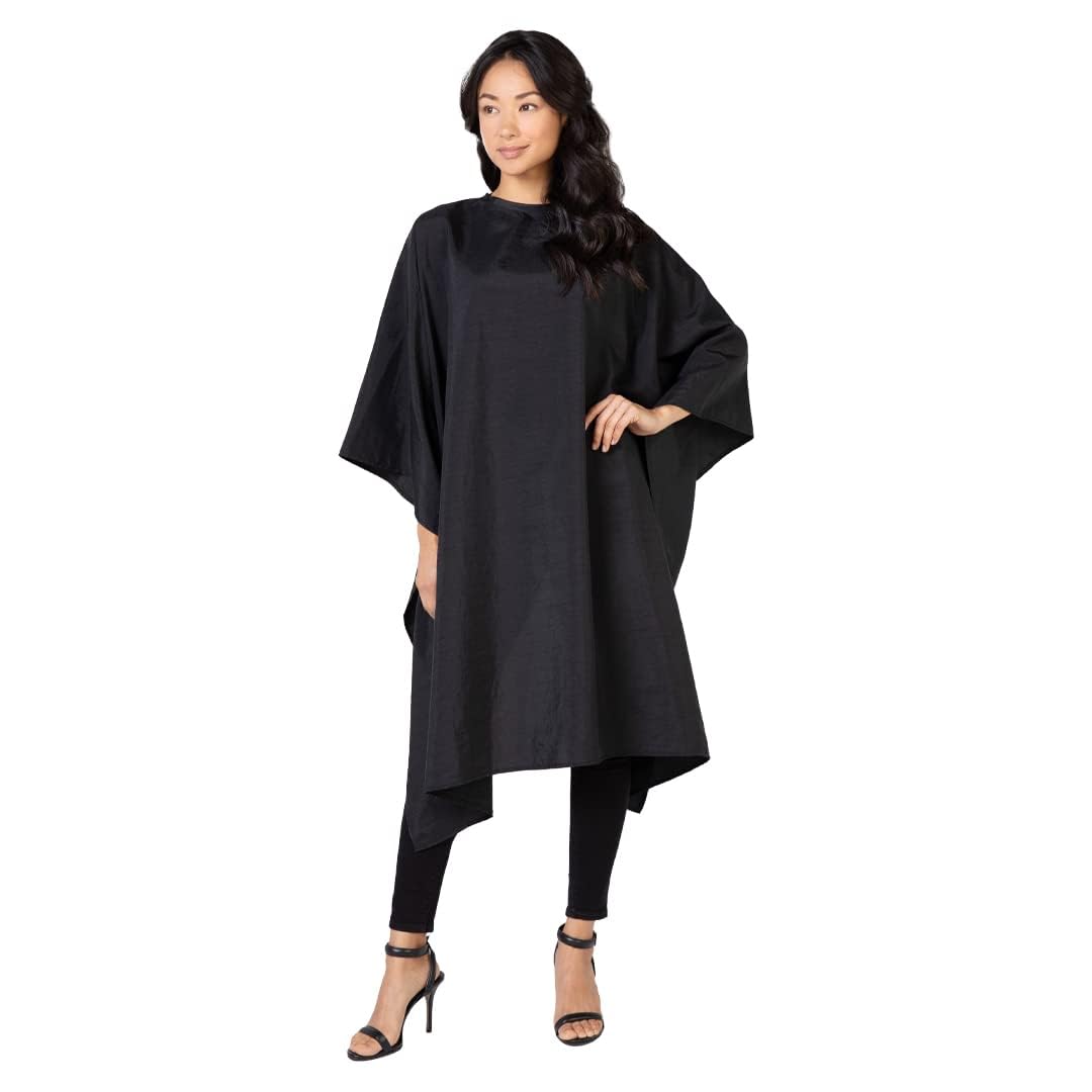 Betty Dain crinkle nylon cape water-resistant for salon styling.