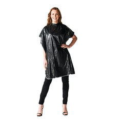 Betty Dain cape with soft nylon neckband for comfortable client wear.