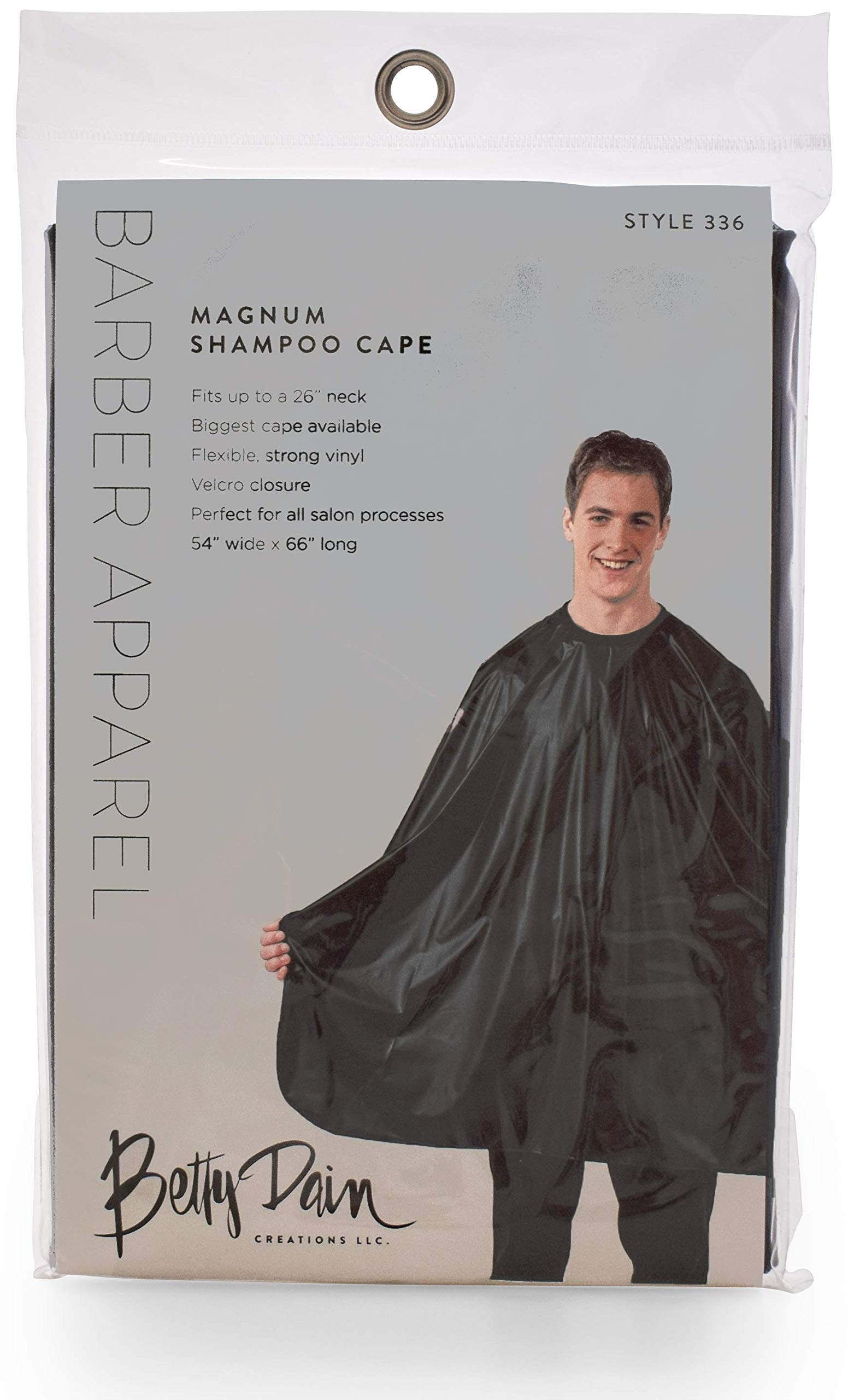 Betty Dain Magnum cape machine-washable for quick care between clients
