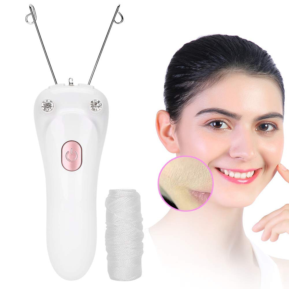 Betued pink close-up on treated area shows thorough hair removal
