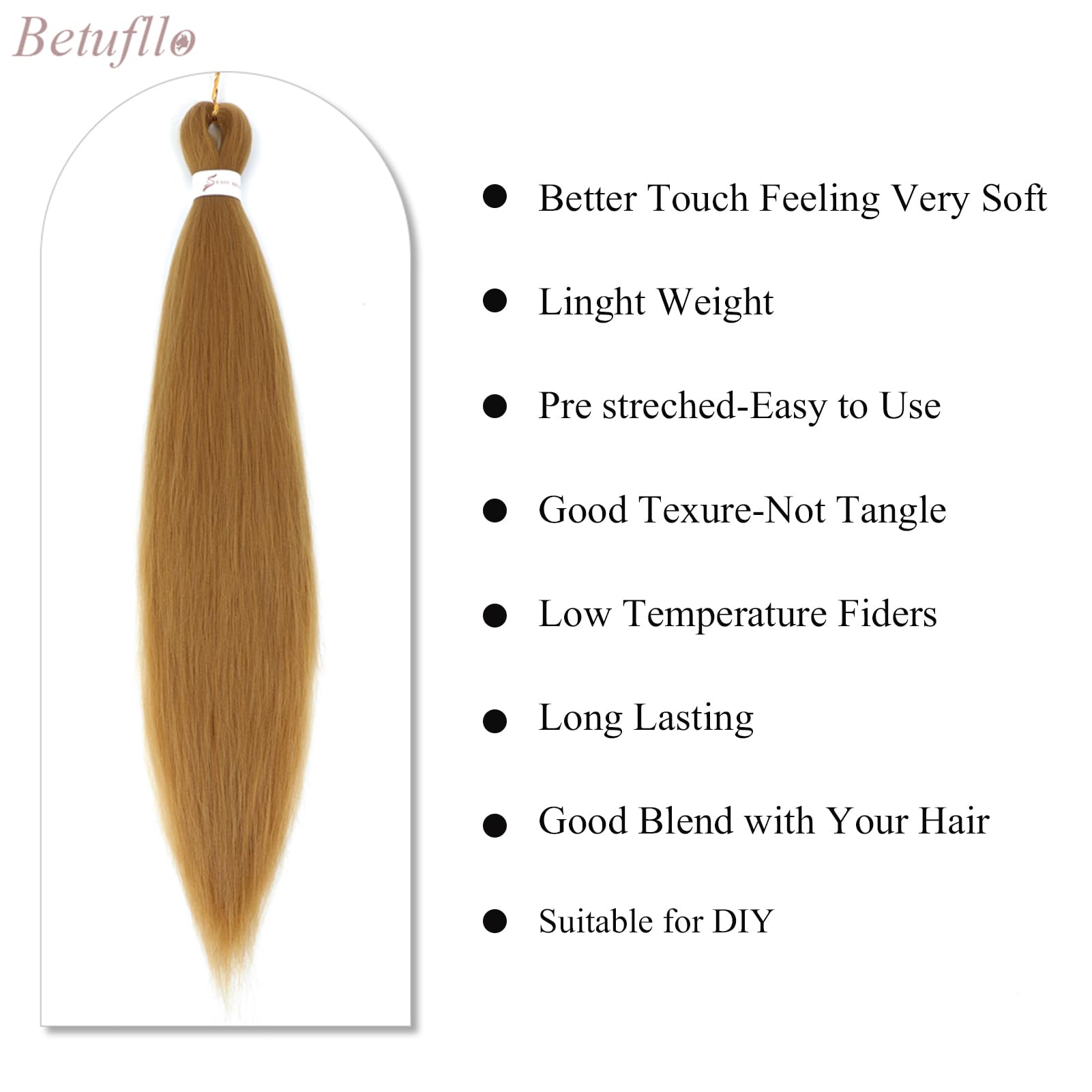 Betufllo easy-install braiding hair to save time during braiding sessions