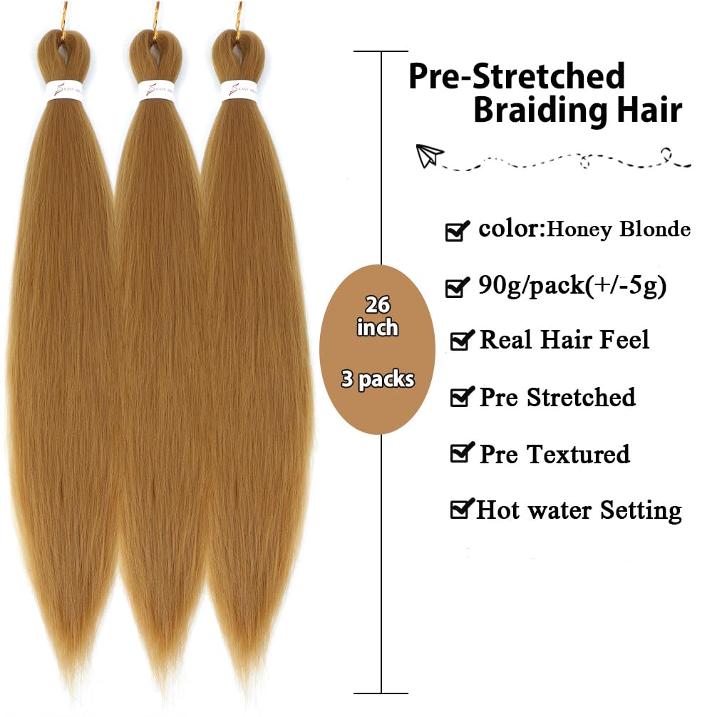 Betufllo prestretched braiding hair showcasing durable, soft feel for long wear