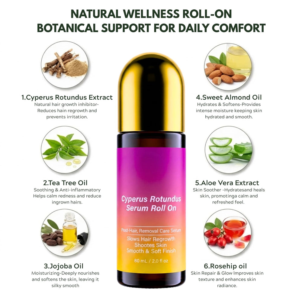 Beuifvo Serum Roll-On shows light, non-greasy finish.