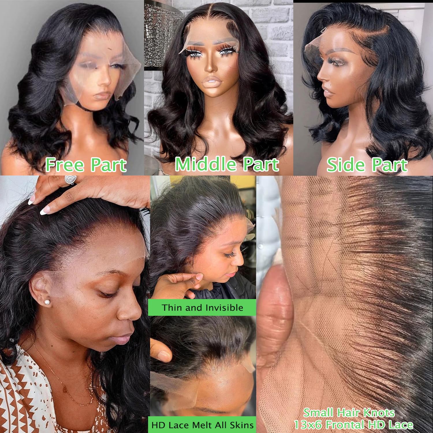 BEULADY virgin Brazilian body wave hair with full, soft texture.
