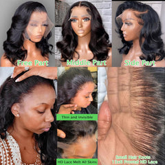 BEULADY virgin Brazilian body wave hair with full, soft texture.