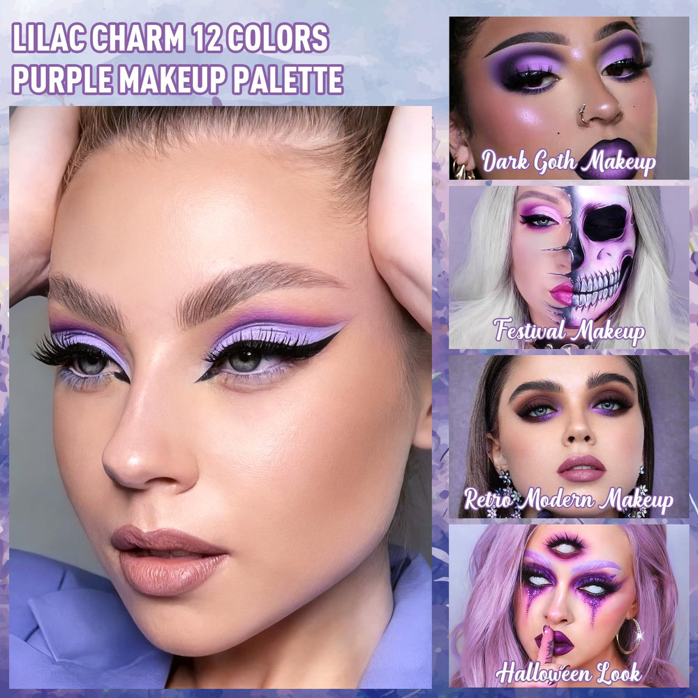 BEUSELF blendable lavender tones ideal for soft daily makeup.