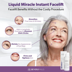 BEVERLY HILLS eye serum demonstrates lymphatic drainage action near under-eye area