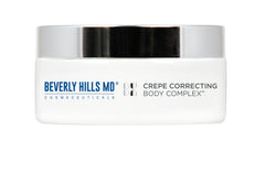 Beverly Hills MD Crepe Correcting Body Complex jar front showing rich hydration for smoother skin