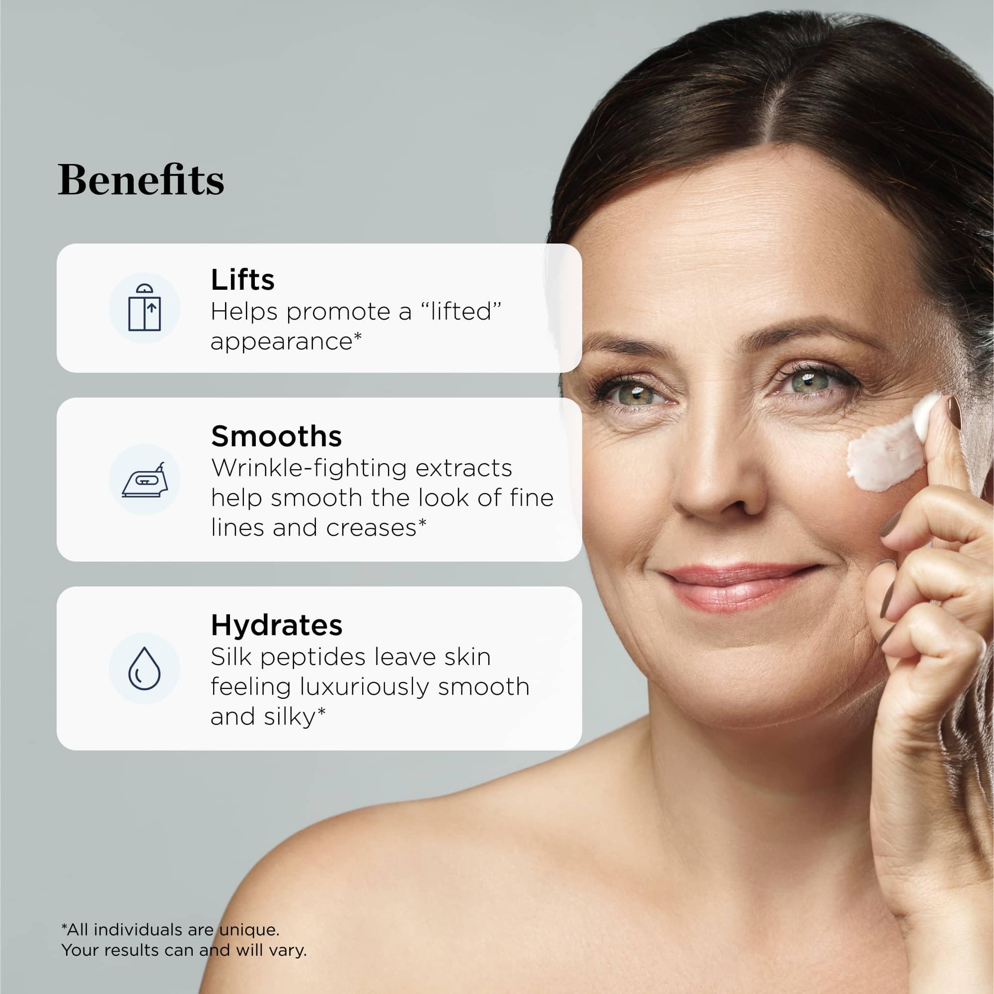 Beverly Hills MD Lift + Firm Cream bottle front view indicating premium packaging.