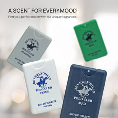 Beverly Hills Polo Club Aqua pocket spray for casual days and spontaneous adventures.