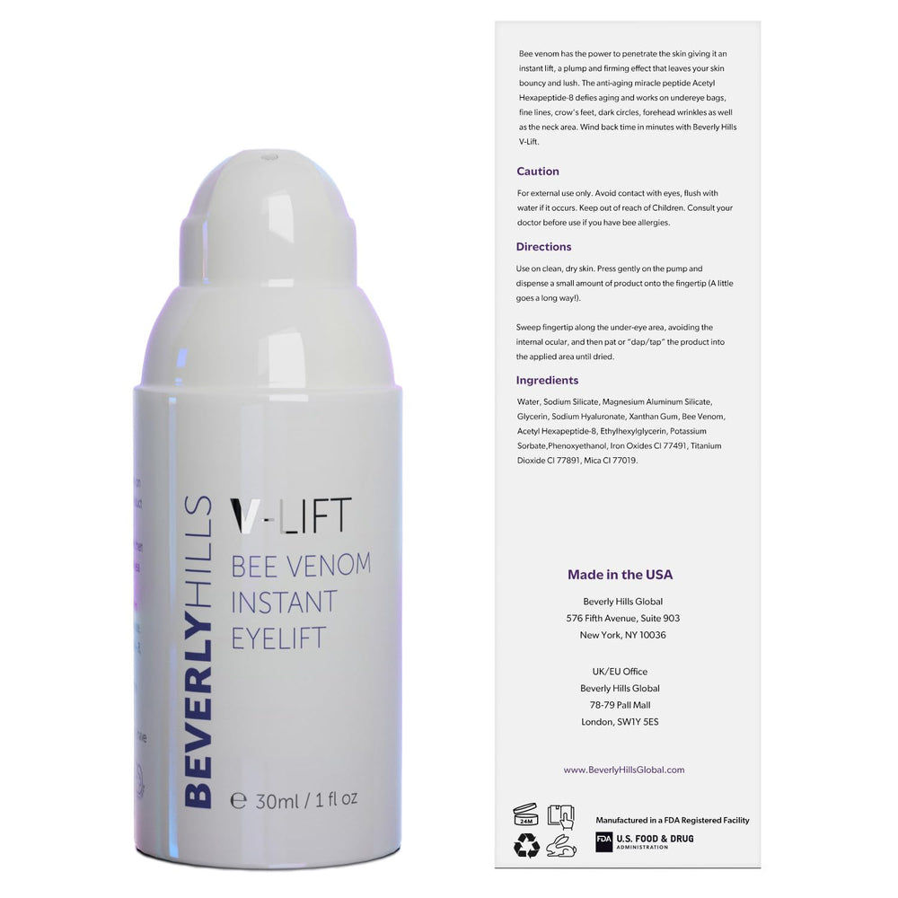 Beverly Hills V-Lift close-up showing smoother eye texture