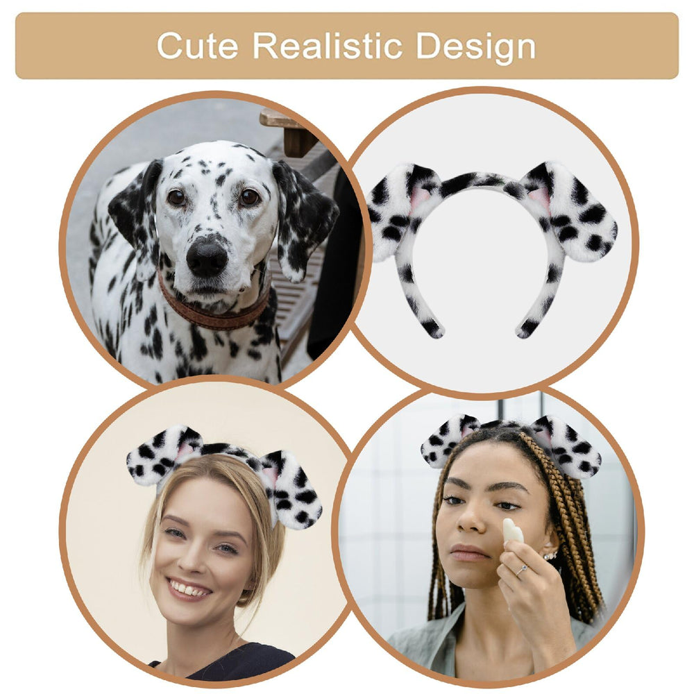 Beviliu bandeau dalmatien, cosplay Halloween, accessoire léger et facile à porter.