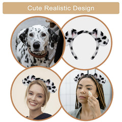 Beviliu bandeau dalmatien, cosplay Halloween, accessoire léger et facile à porter.