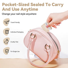 Bevimee acetone wipes are travel-friendly for on-the-go polish removal
