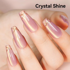 Bevimee Cat Eye Gel Polish application shows smooth, even coverage for a flawless manicure.