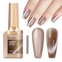Bevimee Moonlight Cat Eye Gel Nail Polish with moonlight glow for dramatic nails.