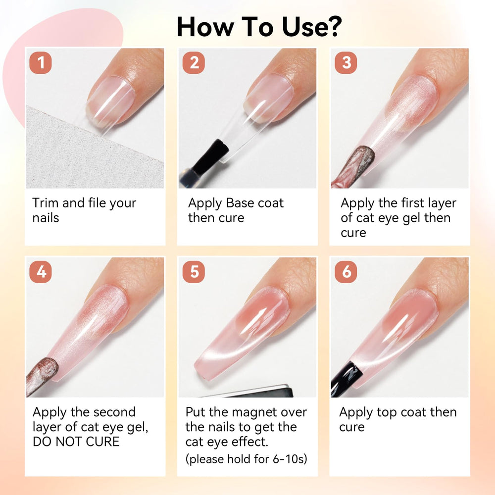 Bevimee cat eye gel polish at-home setup enables easy DIY salon results