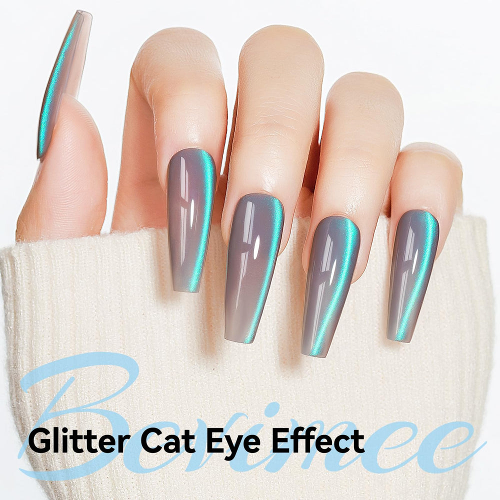 Bevimee Cat Eye Gel Polish creates starry sky cat-eye for glam evenings and photos.