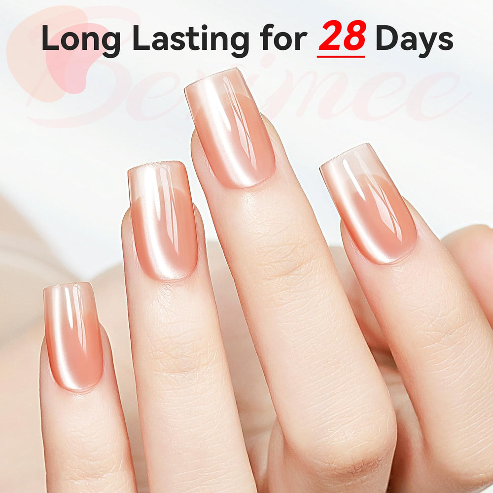 Bevimee cat eye gel polish orange glow adds sunny vibrance to manicure