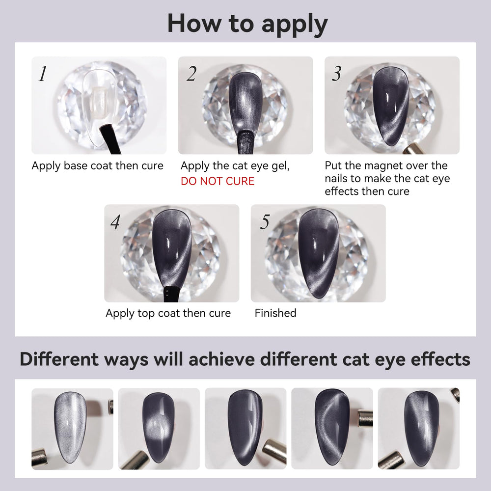 Bevimee Cat Eye Gel Polish salon-grade manicure at home