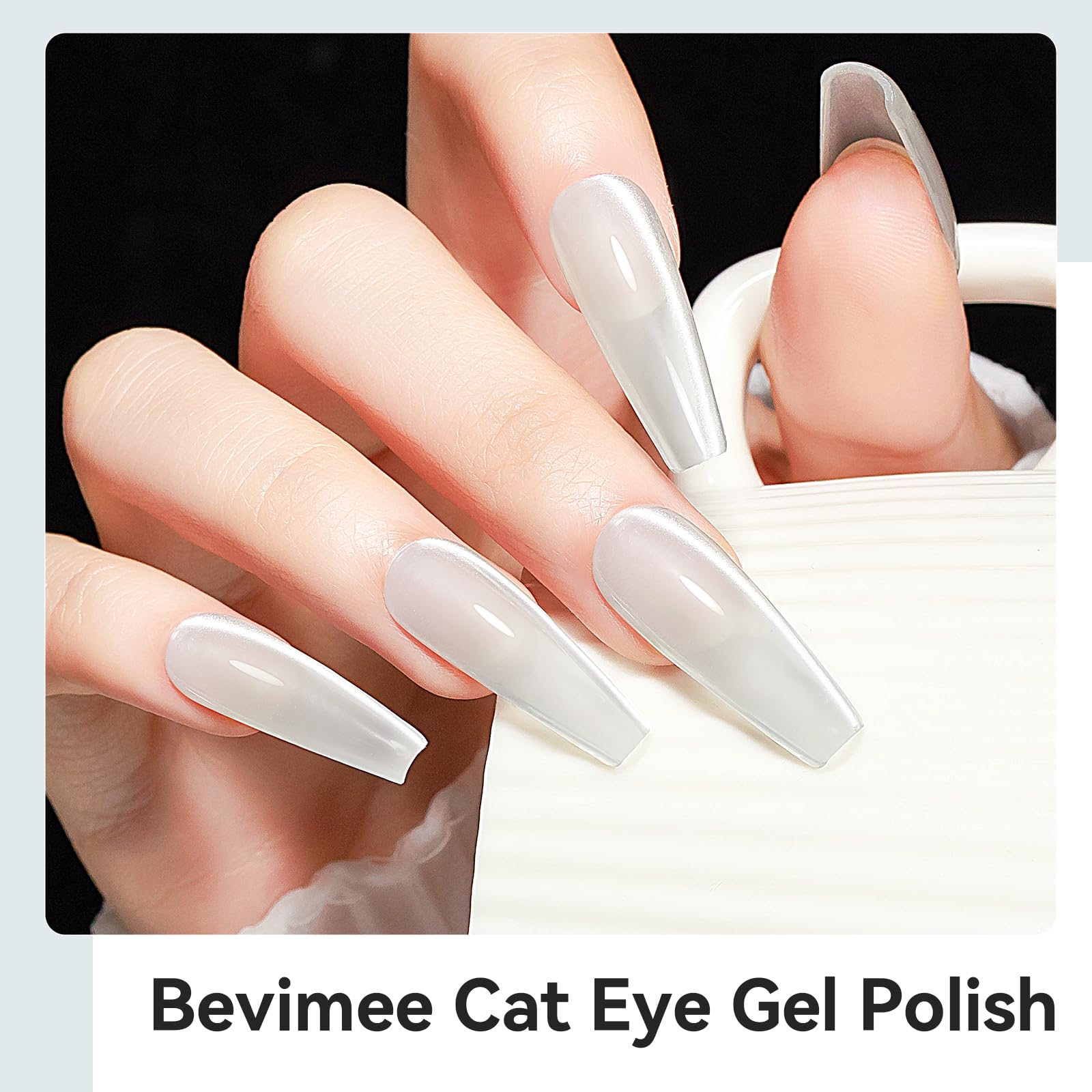 Bevimee Cat Eye Tips show magnet-use for different looks and patterns.