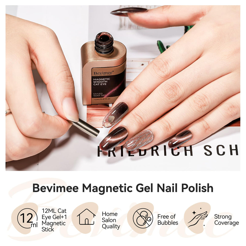 Bevimee cruelty-free, non-toxic gel formula respects nails and environment.