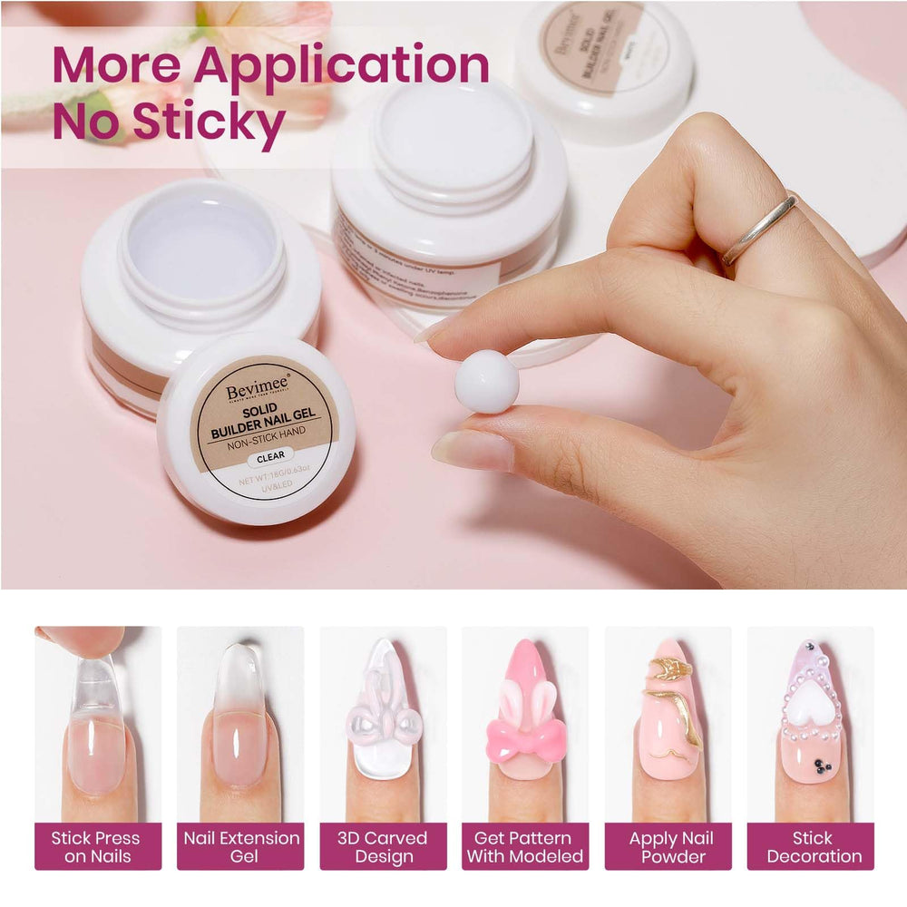 Bevimee 36 dual nail forms for precise length and shape at home