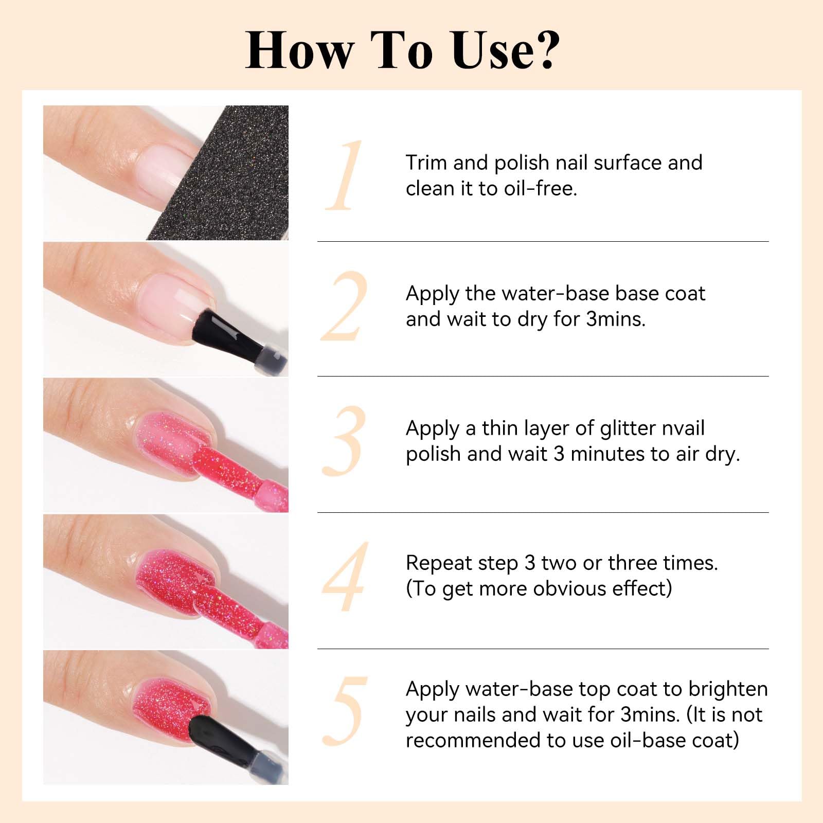 Bevimee Glitter Nail Polish cap-detail highlights premium packaging and grip.