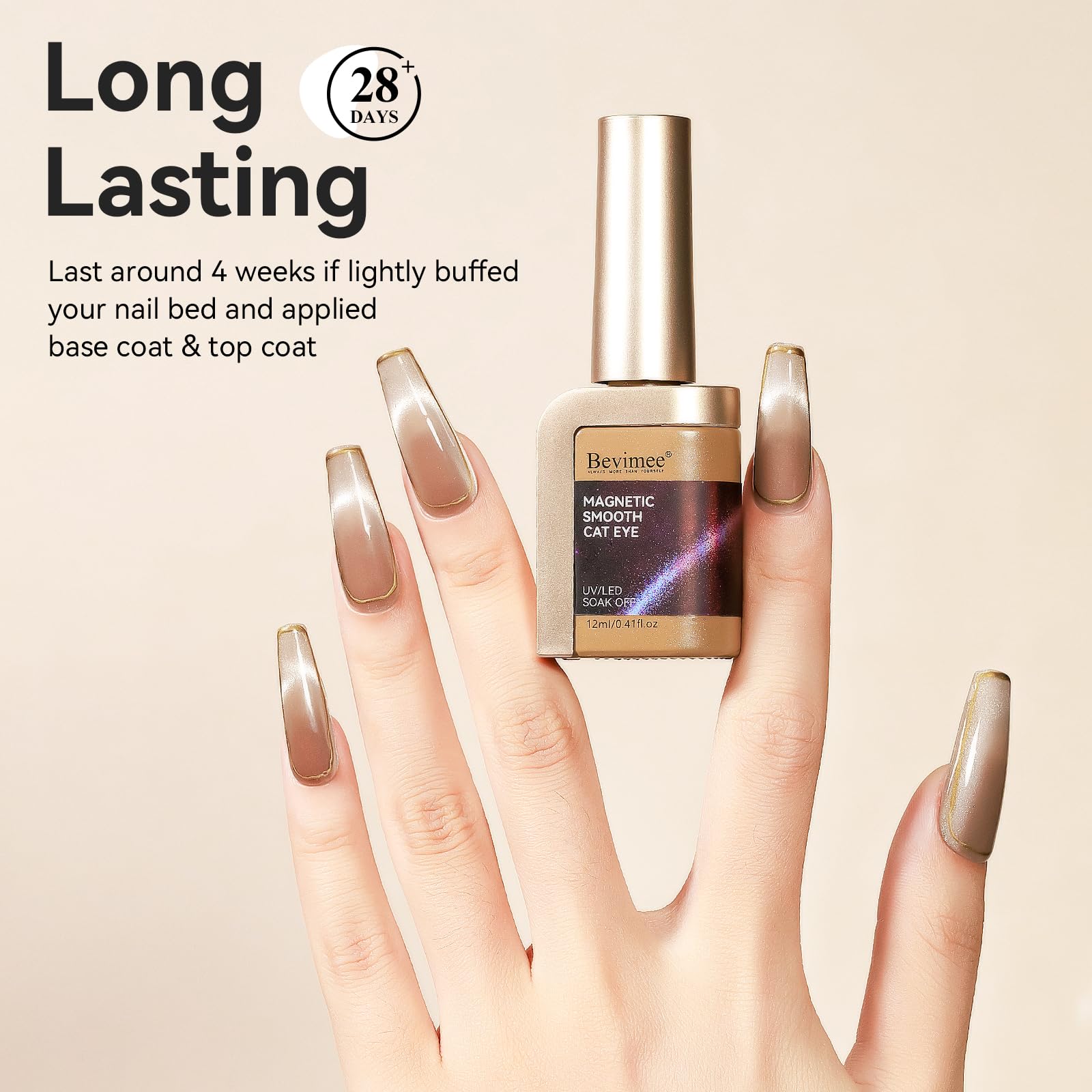 Bevimee non-toxic HEMA-free resin formula is gentle on nails and skin