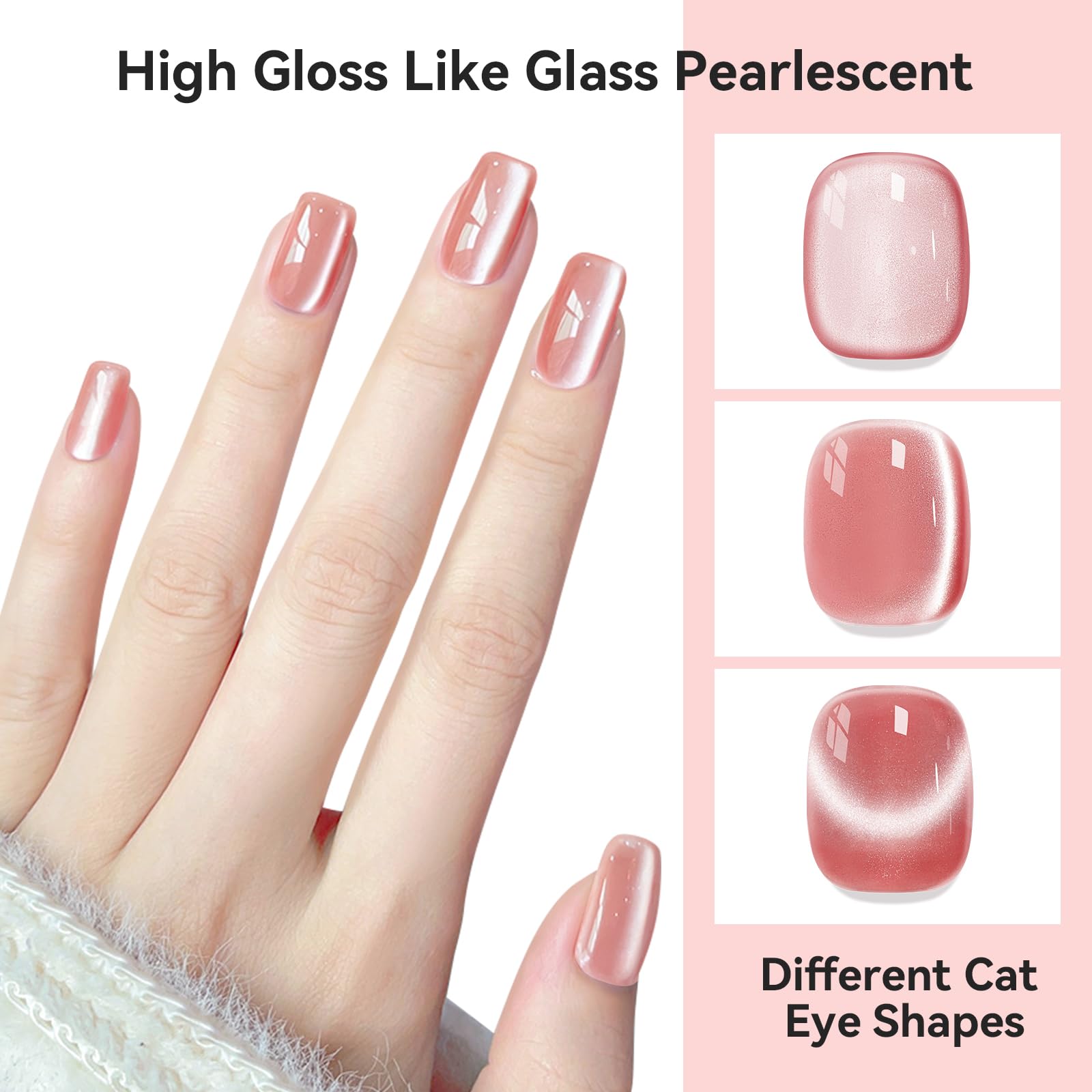 Bevimee High-gloss mirror finish reflects light for vibrant nails.