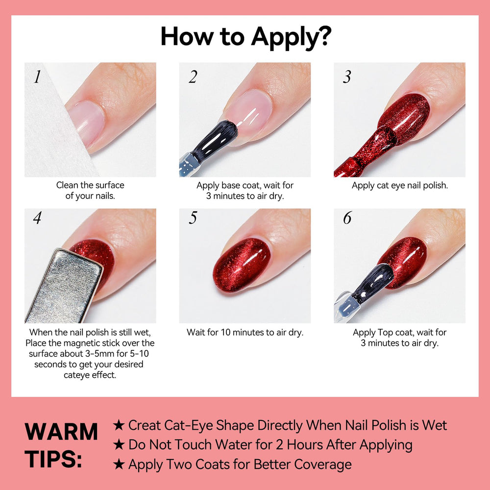 Bevimee DIY-friendly cat-eye manicure kit enables quick designs at home.