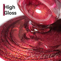 Bevimee magnetic cat-eye gel polish with a magnetic stick for custom effects.