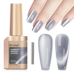 Bevimee Moonlight Cat Eye gel polish bottle with magnetic effect for at-home manicures.