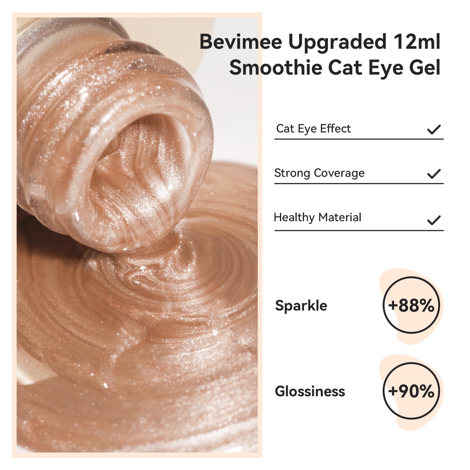 Bevimee Moonlight cat-eye magnet stick enables varied eye-like effects on nails.