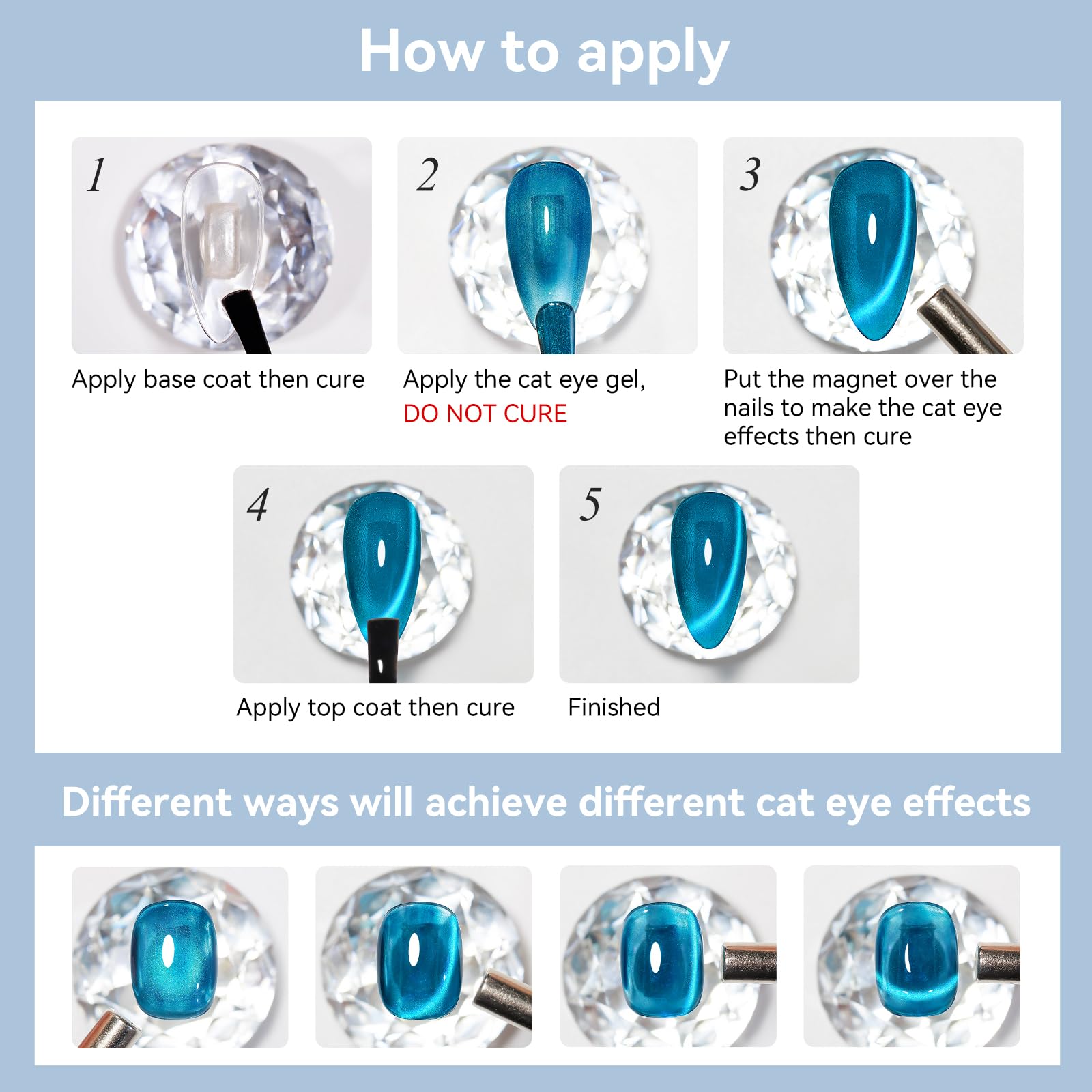 Bevimee Nail art at home with cat-eye gel polish kit for salon-grade results.