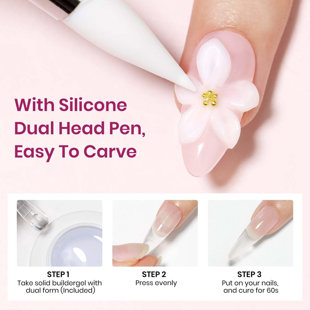 Bevimee dual-head nail art pen for detailed at-home designs