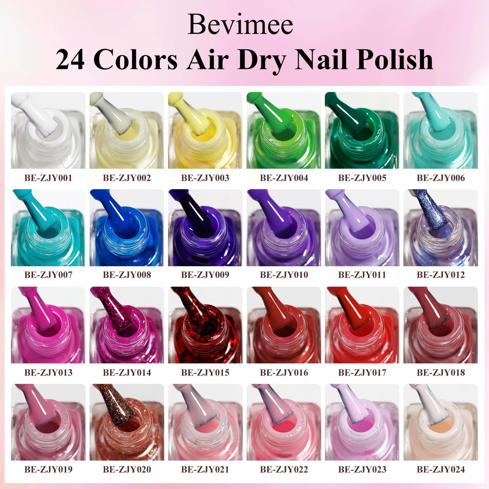 Bevimee base/top coat tip to protect color.