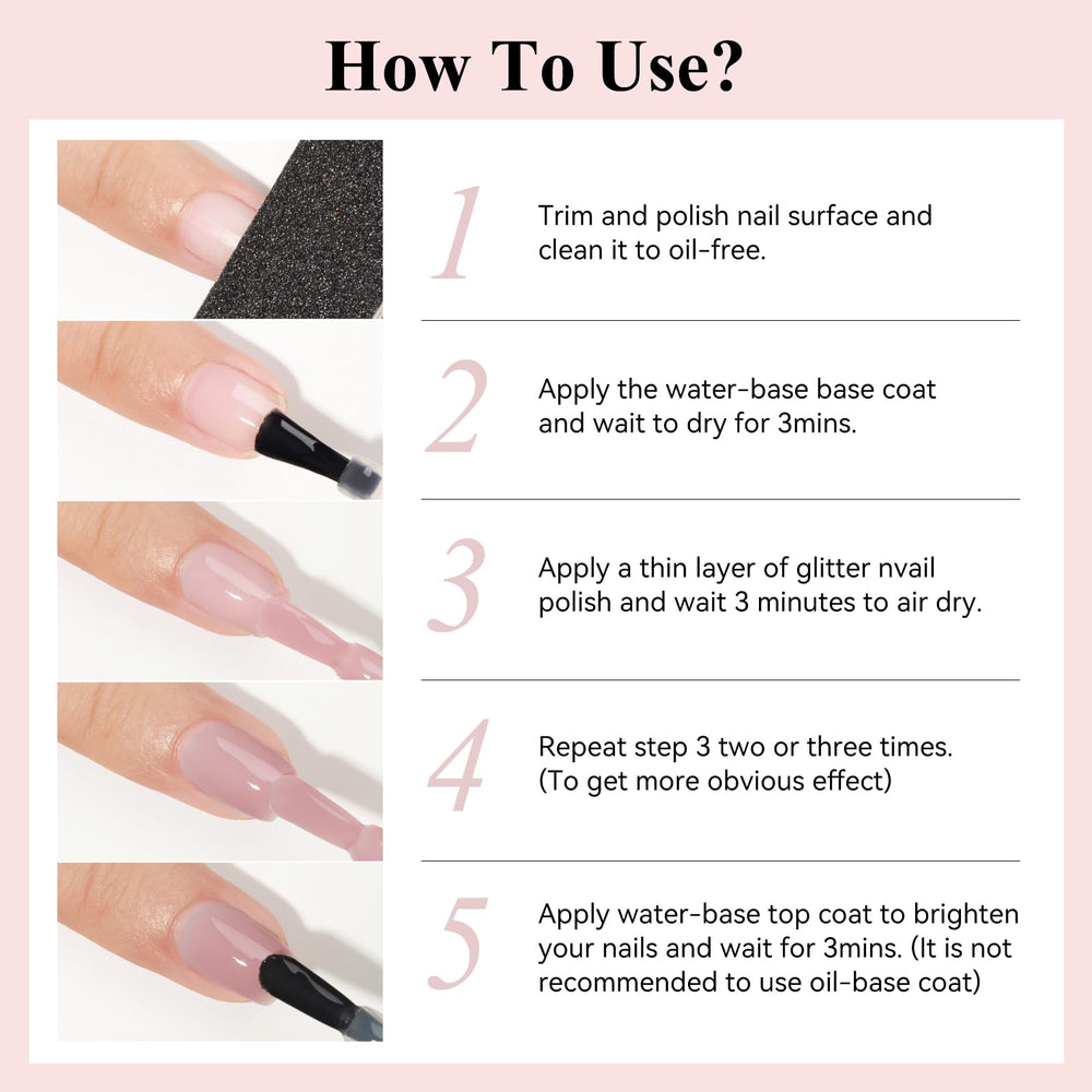 Bevimee Quick Dry nail polish care tips illustration