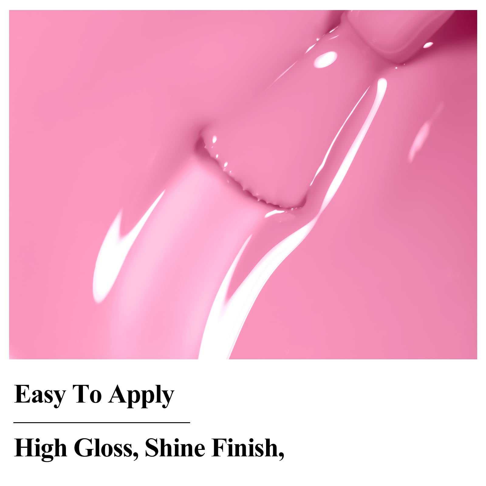 Bevimee non-gel formula; easy removal and healthy look.