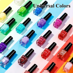 Bevimee nail polish round brush enables precise, smooth application.