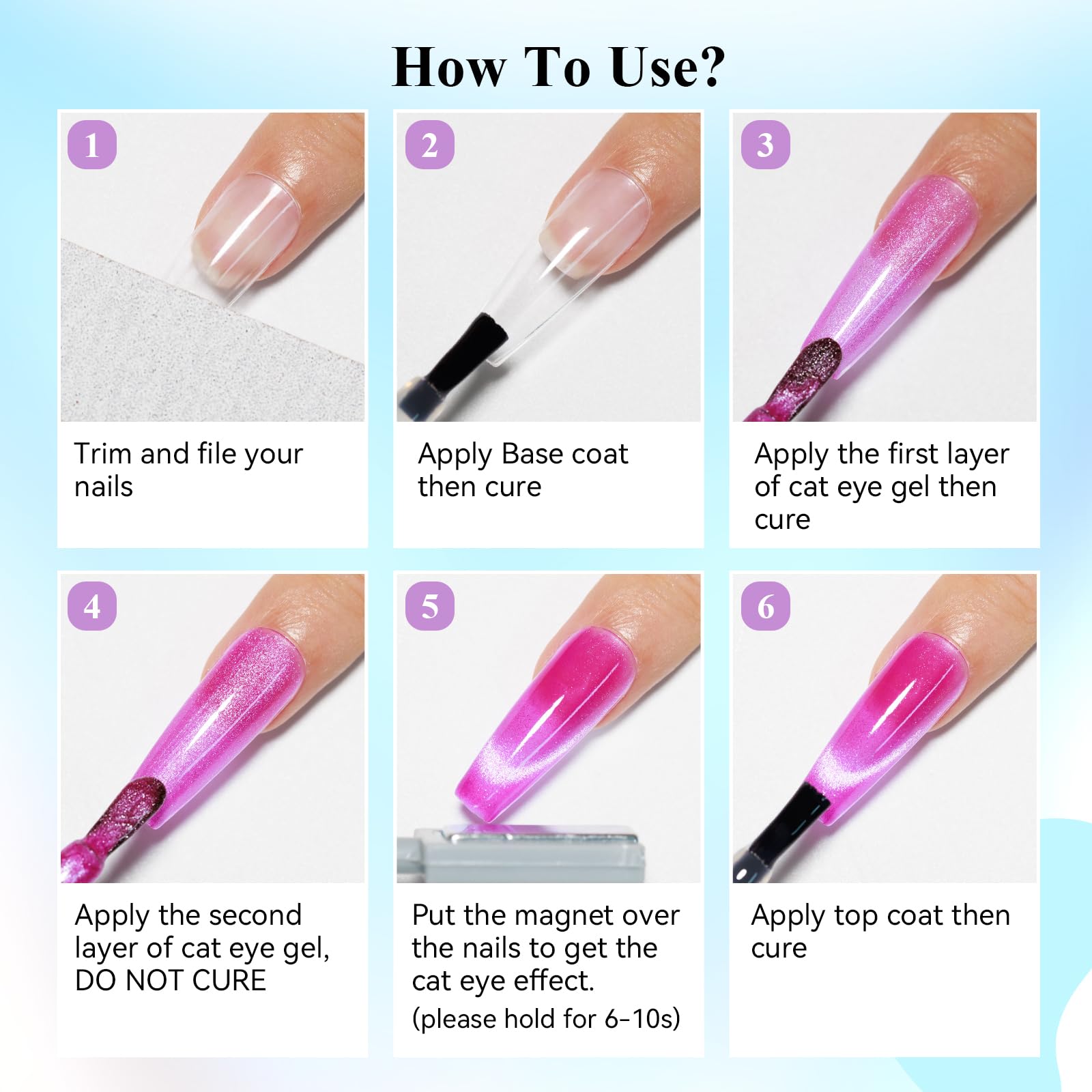 Bevimee non-toxic resin formula protects nails during application.
