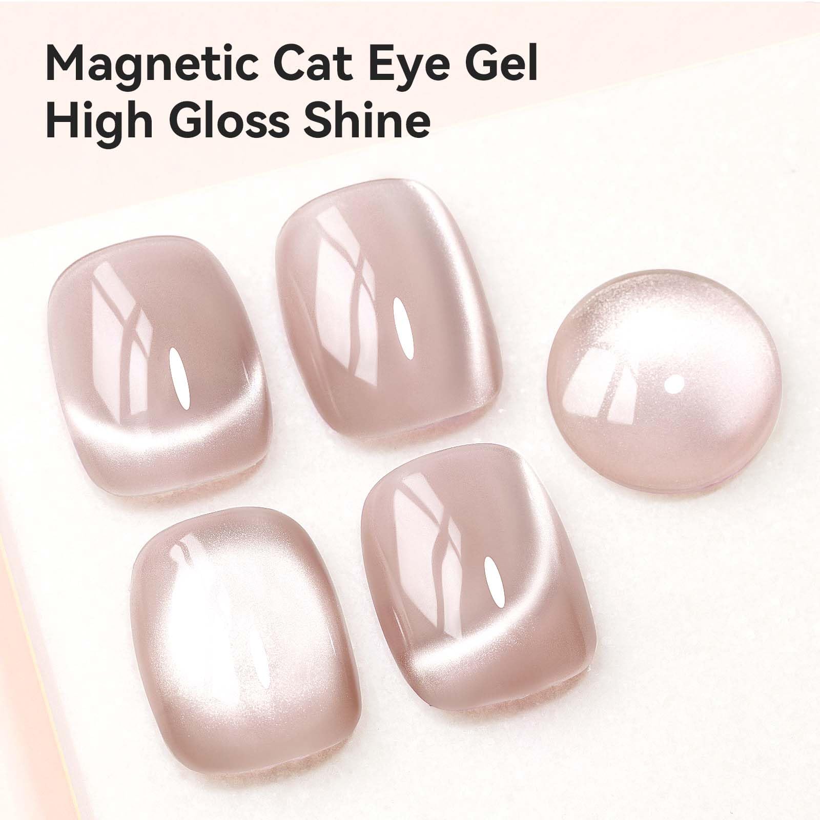 Bevimee Nude Cat Eye Gel being applied to create a smooth base.