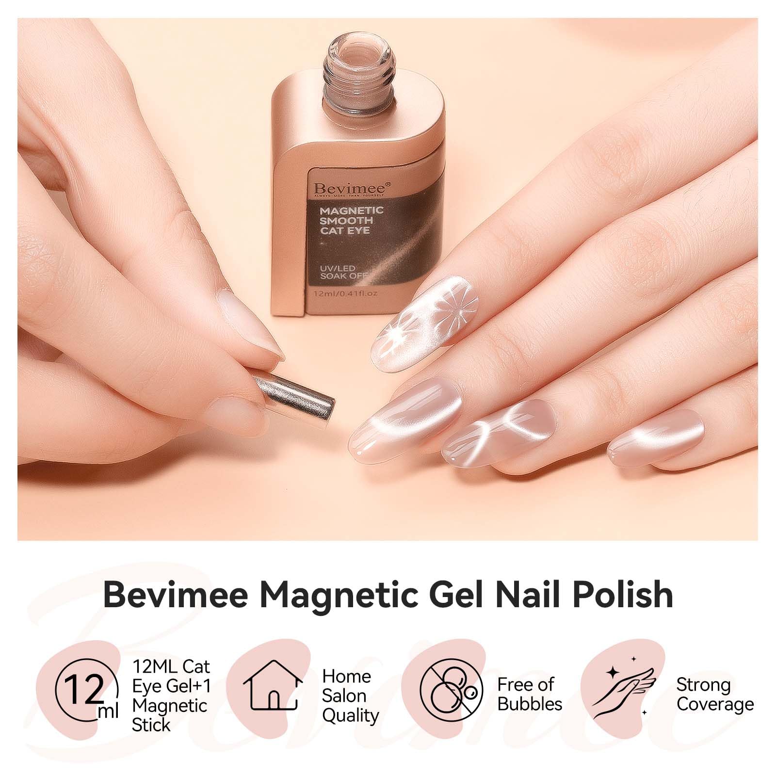 Bevimee nail lamp setup for curing gel between coats.