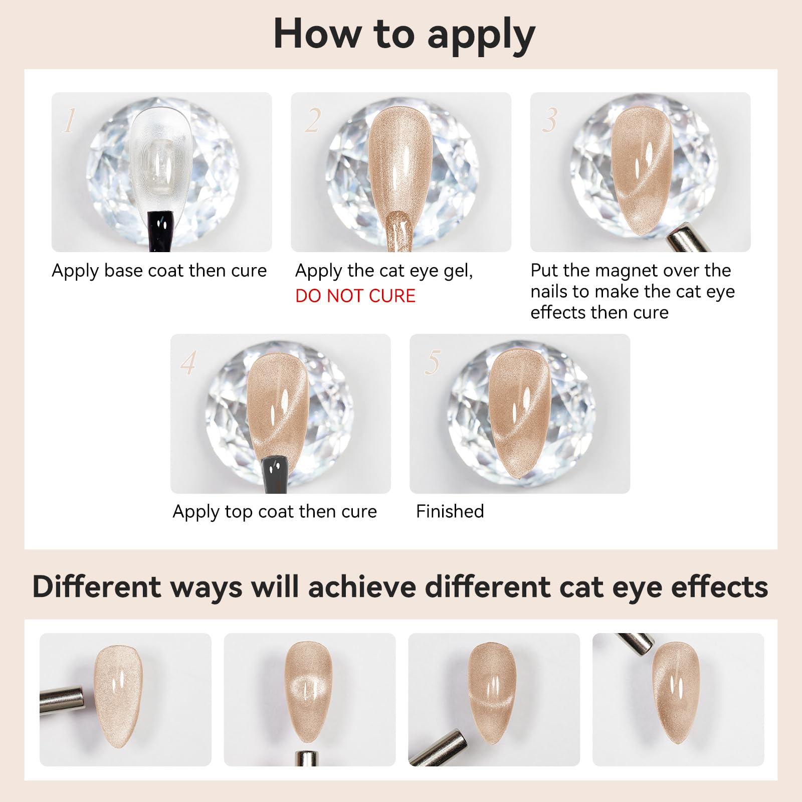 Bevimee velvet gel finish adds rich shimmer under any lighting conditions