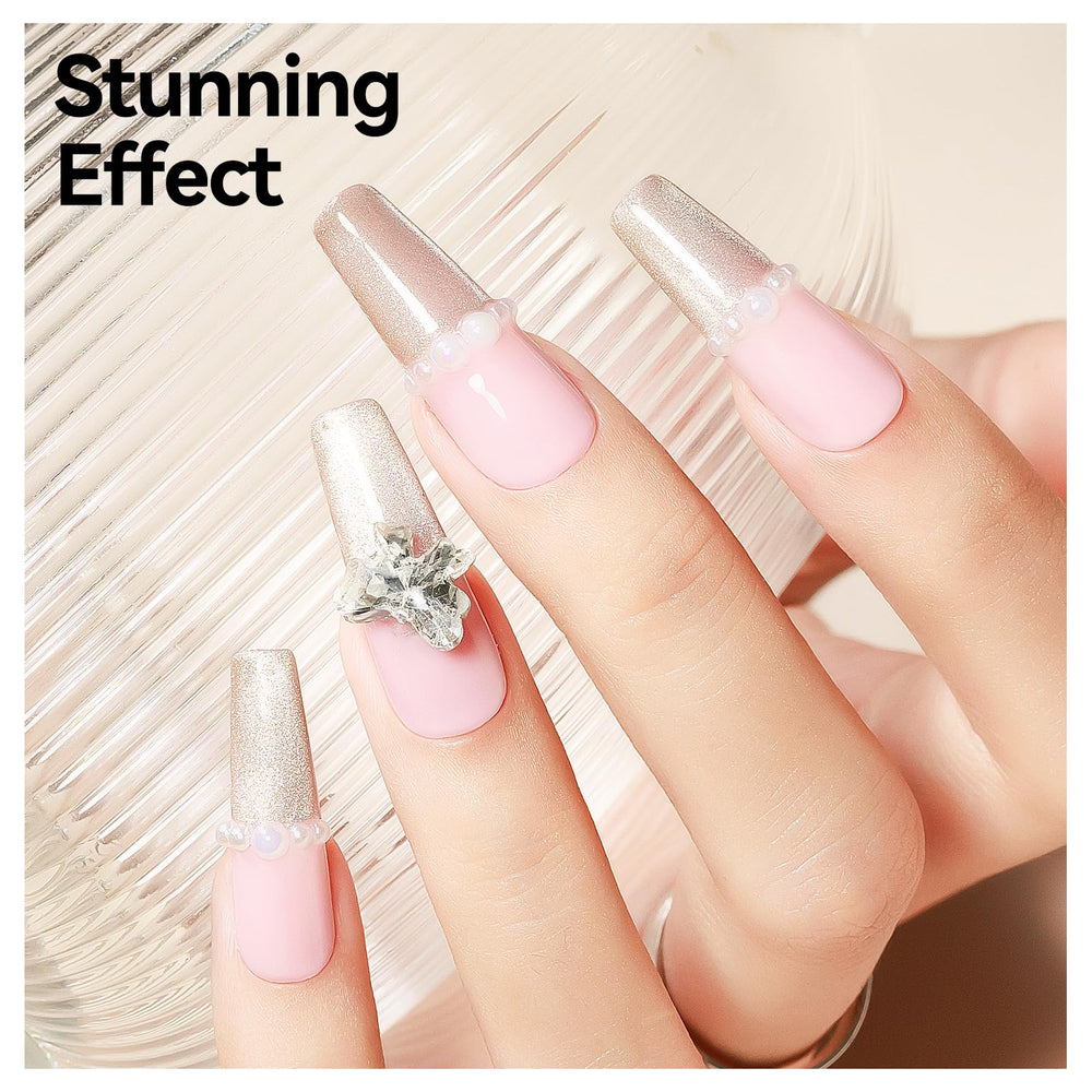Bevimee UV/LED friendly gel polish works with your lamp for precise magnet effects