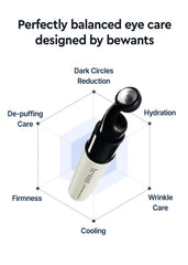 BE+WANTS Niacinamide and phyto-collagen revitalize the eye area.