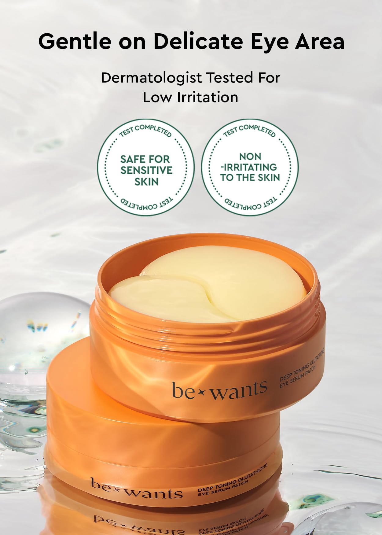 BE+WANTS 60-patch pack for easy skincare routine.